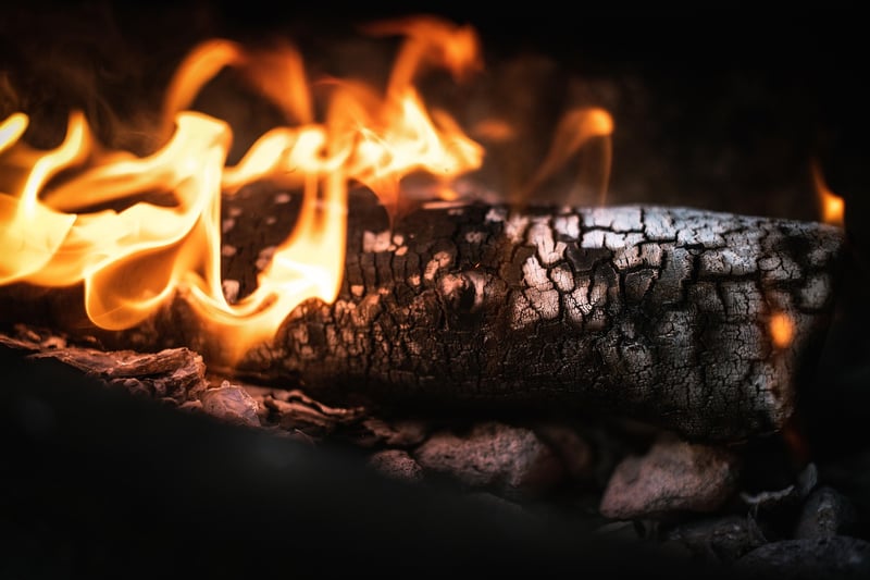Starting a fire in the wild